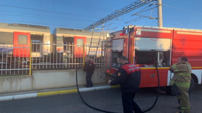 Vagonun altından çıkan duman korkuttu