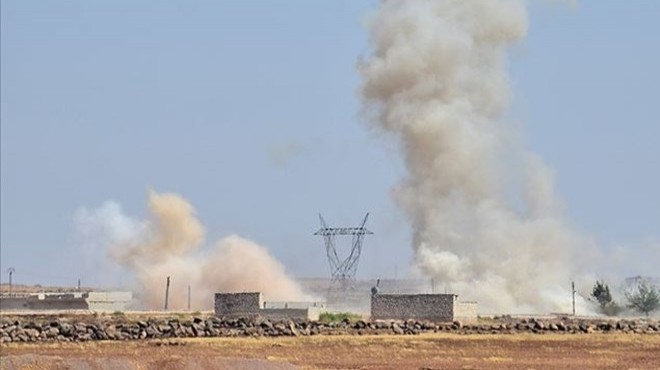 YPG/PKK'lı teröristlerden Azez'e havan saldırısı