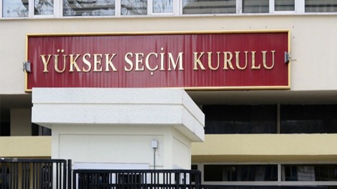 YSK kararı Resmi Gazete de