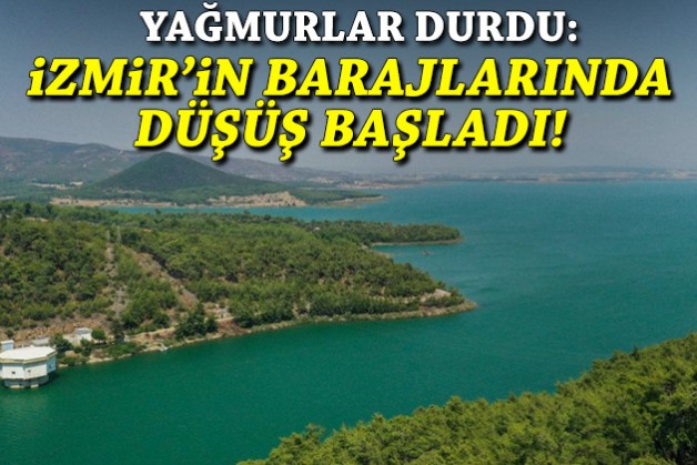 Yağmurlar durdu: İzmir'in barajlarında düşüş başladı!