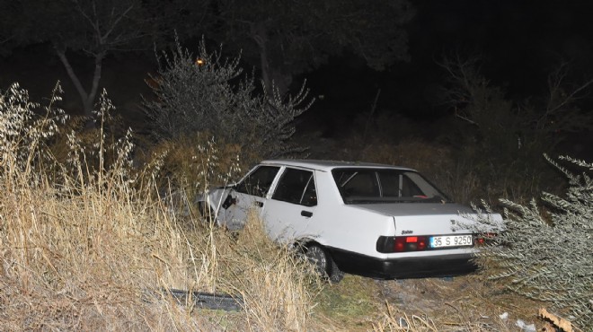 Yarış iddiası: Aracıyla boş araziye uçtu!