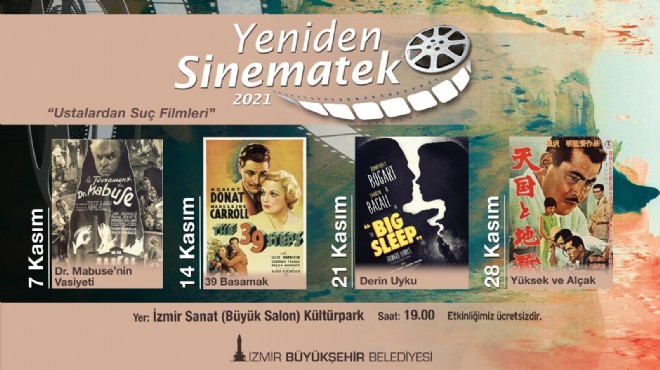 Yeniden Sinematek’te ustalardan suç filmleri