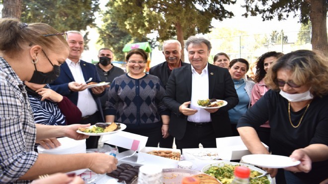 Yenilenen parkta Başkan la piknik!