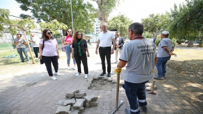 Yeşil alanlarda dönüşüm: Karşıyaka’da parklara yoğun bakım