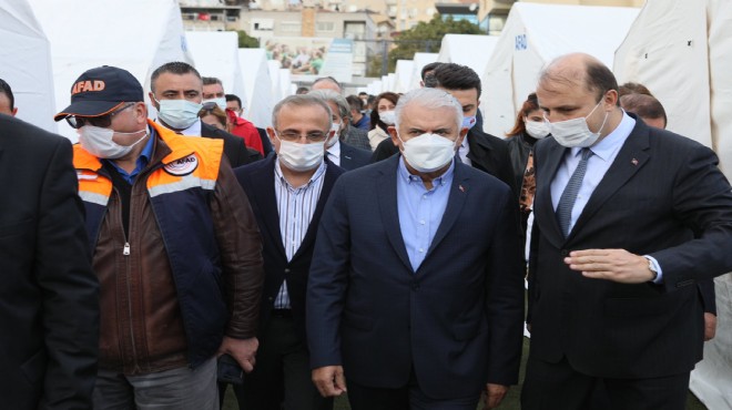 Yıldırım dan İzmir de çadır kente ziyaret: 1 ay içerisinde....