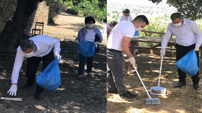 Yılmazlar'dan Çevre Günü mesaisi: Çöp topladı