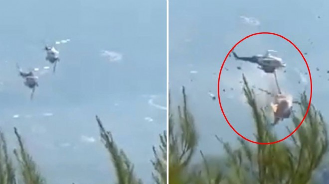 Yunanistan da feci kaza: İki helikopter çarpıştı!
