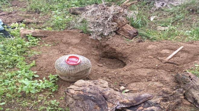  Zehir  evine baskın: Bidonlarla toprağa gömmüş!
