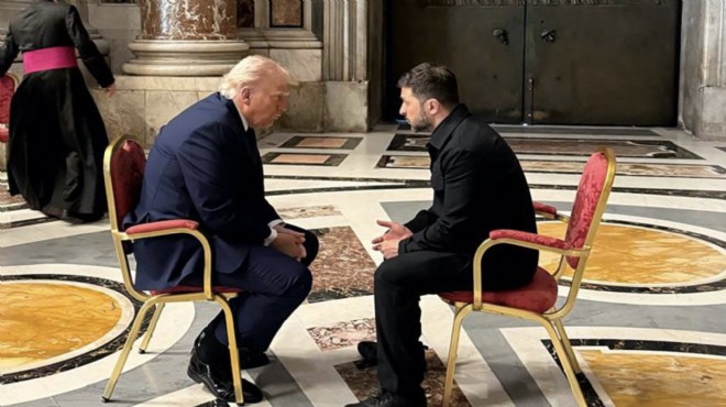 Zelenski ile Trump, Lahey’de görüştü