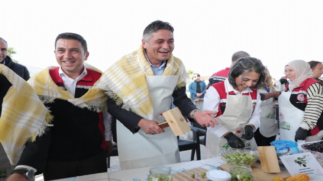 Zeytin hasadı Aliağa’da şenliğe dönüştü