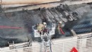 8 katlı binadaki yangına hızlı müdahale