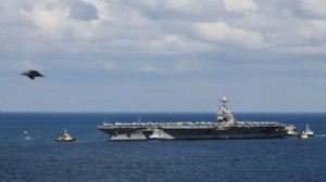 ABD'nin en büyük uçak gemisi Kızıldeniz'de!