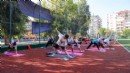 Açık havada sabah sporu keyfi başlıyor