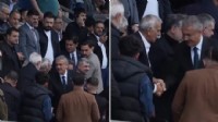 Ahmet Türk, yerine atanan kayyımla maç izledi!