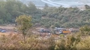 Akbelen'de zeytin ağaçları sökülmeye başlandı!