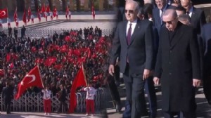 Anıtkabir'de 'Her yer Tayyip, her yer Erdoğan' sloganları!