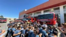 Ateş savaşçıları öğrencilerle buluştu