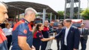 Ateş savaşçılarına moral ziyareti