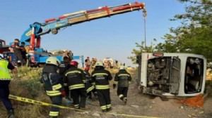 Bayram sabahı otobüs kazası: 1 ölü, 26 yaralı