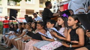 Bornova'da sahne sırası kursiyerlerindi