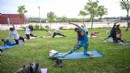 Bornova’da anne-çocuk yogası