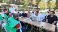 Bornova’da moto kuryeler buluşması
