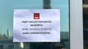 CHP Genel Merkezi'ne ziyaretçi yasağı!