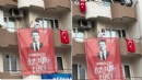CHP'li başkandan evinin balkonuna İmamoğlu pankartı