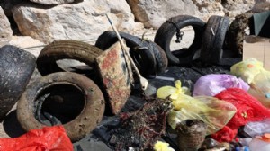 Çeşme kıyılarından 1,5 ton atık çıkarıldı