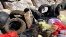 Çeşme kıyılarından 1,5 ton atık çıkarıldı