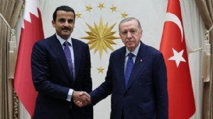 Cumhurbaşkanı Erdoğan Katar Emiri Al Sani ile görüştü