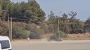 Drift yapıyordu... Cezayı yedi!