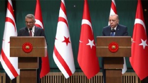 Erhürman ile Erdoğan'dan ortak basın toplantısı