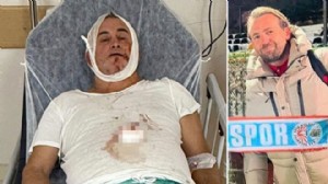 Eski milli futbolcudan öldüresiye darp!