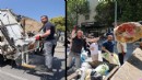 Eylem 5. gününde: Başkan Duman'dan 'çöp' mesaisi!