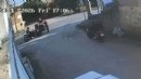 Feci kaza: Önce traktöre sonra durağa çarptı!