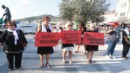 Foça'da kadınlardan İsrail protestosu!