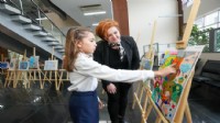 Gaziemir'de miniklerden 'Suyumuzu koruyalım' mesajı