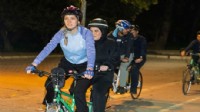 Görme engelliler Kültürpark’ta pedal çevirdi