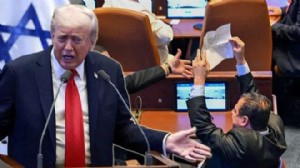 İsrail meclisinde Trump'a protesto: Filistin'i tanıyın!