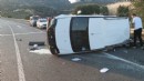 İzmir-Uşak yolunda feci kaza: 1 ölü, 4 yaralı!