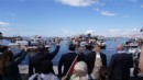 İzmir'de Filistin ile Sumud Filosu'na denizden destek
