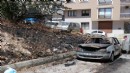 İzmir'de otluk alanda yangın: Araçlar kül oldu!