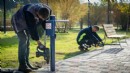 İzmir'in parkları bayrama hazırlanıyor