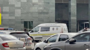 Kadın hakimi silahla vuran savcı adliyeye getirildi