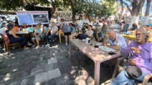 Karaburun’da Nergis Kafe eylemine polis müdahalesi
