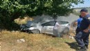 Kontrolden çıkan araç ağaca çarptı: 1 ölü, 3 ağır yaralı!