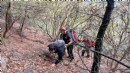 Korku dolu anlar: Kayalıklarda mahsur kaldılar!