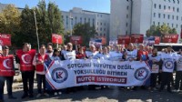 Maliye Bakanlığı önünde 'bütçe' protestosu!