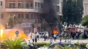 Şam'da Macron'un kaldığı otelin yakınında patlama